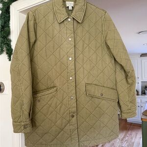 Joie Khaki Quilted Jacket